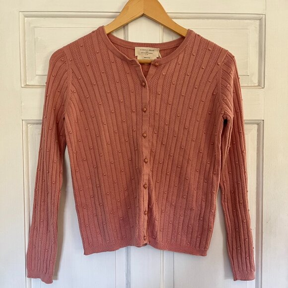 Sezane Gilet Terence Blush Cardigan (S) NWT - Picture 1 of 4